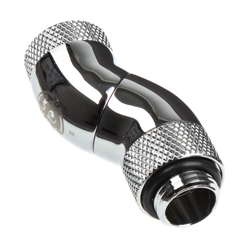 Fitting for liquid cooling BitsPower BP-90R3D brass silver – computer cooling system accessory
