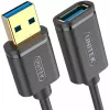 UNITEK Y-C457GBK USB cable USB 3.2 Gen 1 (3.1 Gen 1) 1 m USB A Black