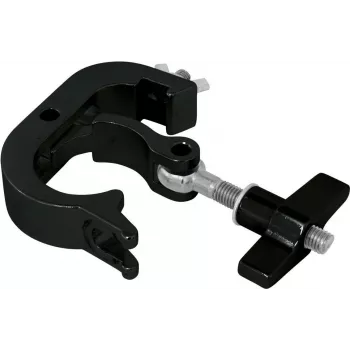 Safety quick-lock hook EUROLITE TH-250S black, compact rigging connector for truss and stage systems