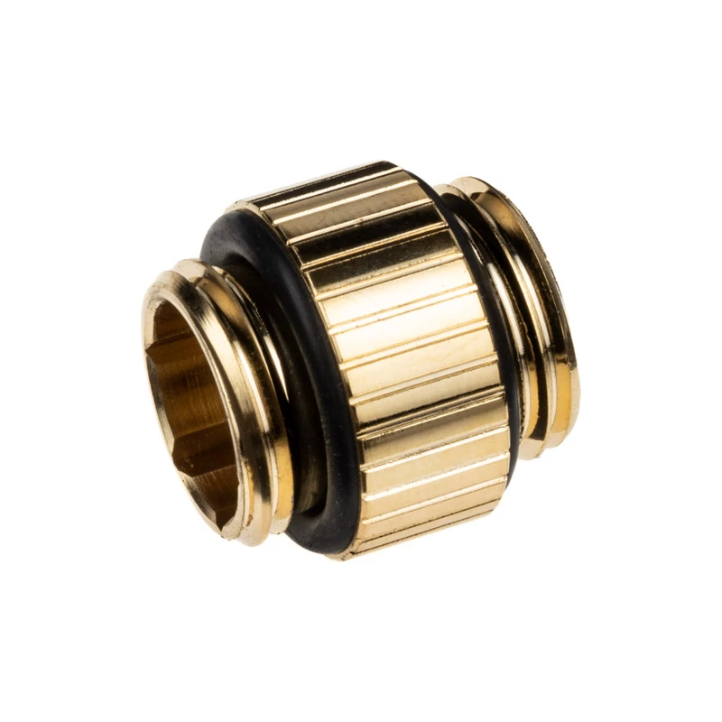 Fitting EK Water Blocks Brass Gold 7mm Height 1.65cm Diameter
