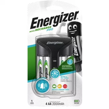 Battery charger Energizer Pro Charger AC 4‑slot for AA/AAA NiCd, 100–240V, 2000 mAh included