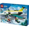 LEGO City Emergency Plane 60465 – small rescue aircraft building set, 403 pieces, 4 minifigures, age 6+