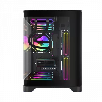 Gamemax Case | HYPE-M BK | Black | Micro | Power supply included No