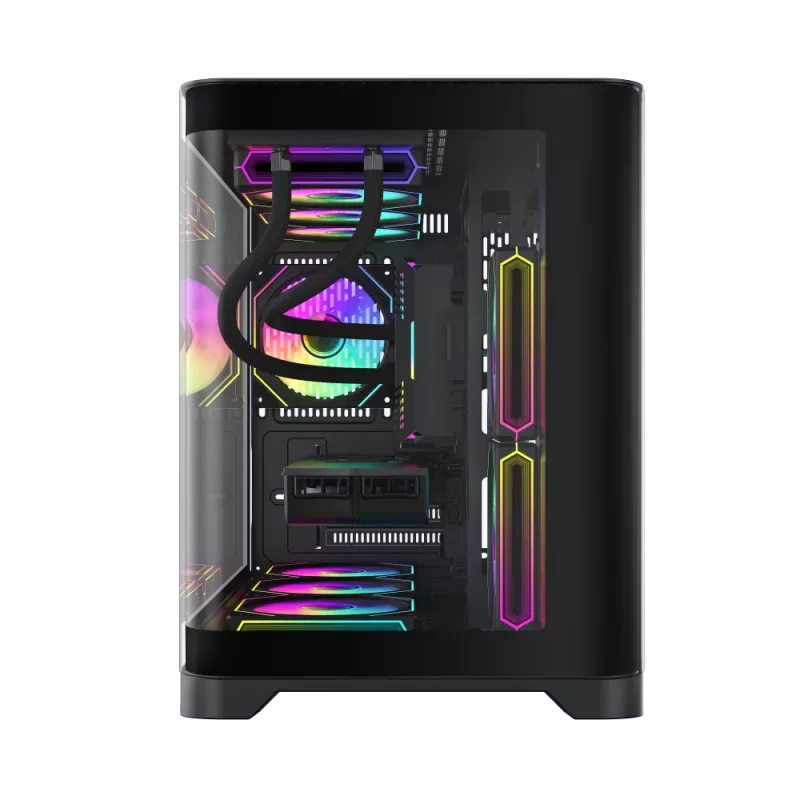 Gamemax Case | HYPE-M BK | Black | Micro | Power supply included No