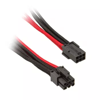 SilverStone 6-Pin-PCIe to 6-Pin-PCIe Cable 250mm - black/Red