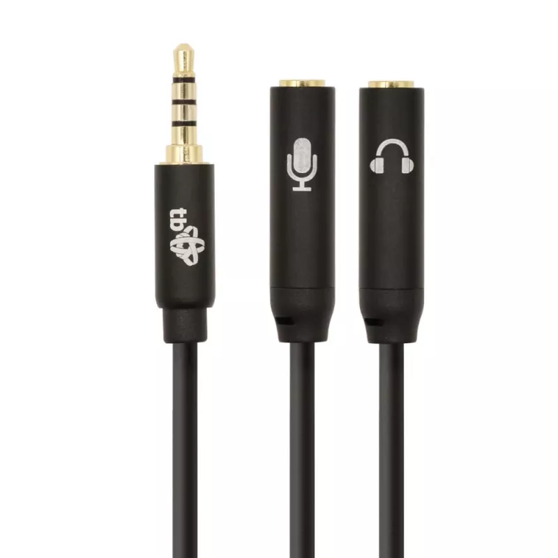 Adapter TB 3.5mm MiniJack splitter 1x 3.5mm male to 2x 3.5mm female, model AKTBXAJ0P2J030B