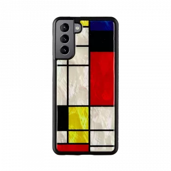 Protective phone case iKins for Samsung Galaxy S21+ — Modrian Black