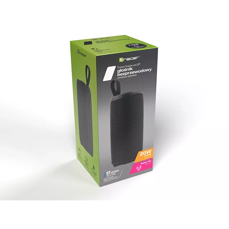 Portable Bluetooth Speaker TRACER Supervox Black TRAGLO47686 — wireless audio, compact design