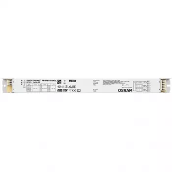 Ballast/LED Driver Osram QTP5 2X14…35, lifetime 100000 h, input 198–264 V, 50/60 Hz, 24 A, -20–50 °C, 30×360×21 mm