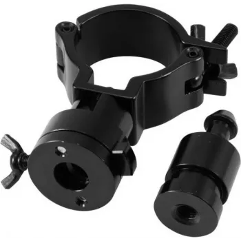 EUROLITE Clamp TPZ-1 black with TV pin – lighting/truss clamp for fixtures