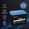 Rechargeable LiFePO4 Battery QOLTEC 12.8V 30Ah 384Wh with BMS
