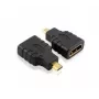Techly IADAP-HDMI-MD cable gender changer Micro HDMI D Black