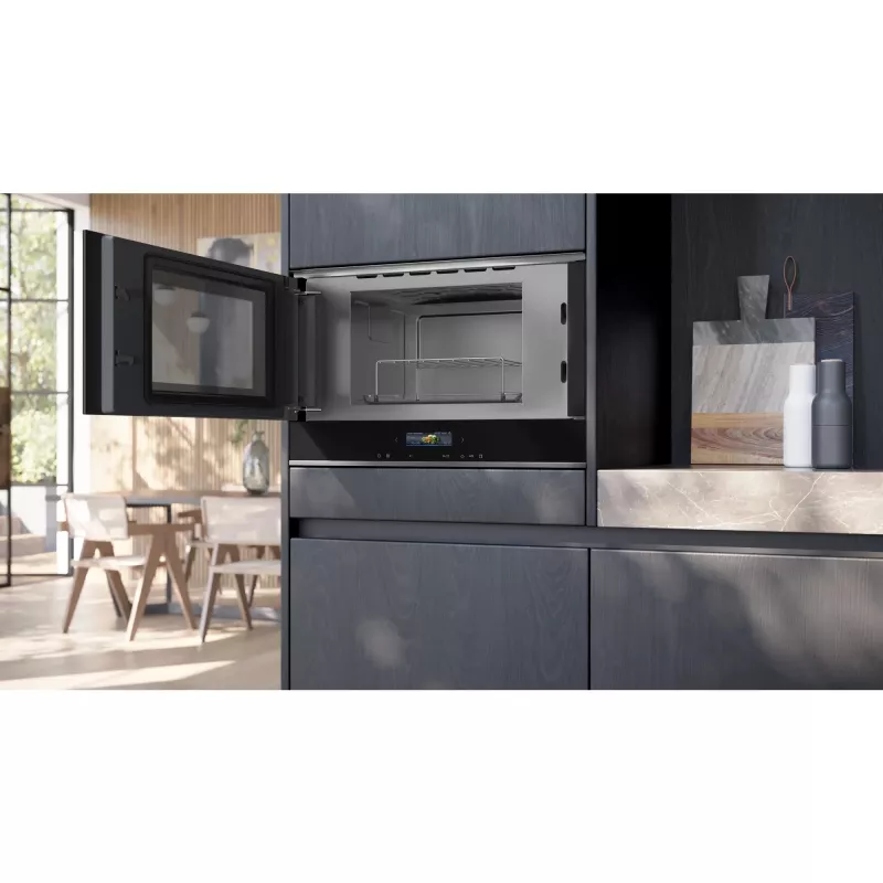 Siemens iQ700 BE732L1B1 microwave Black Combination microwave Built-in 21 L 900 W