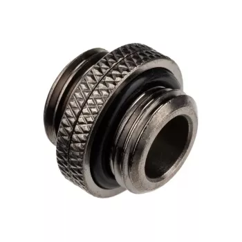 Adapter Alphacool G1/4 AG to G1/4 AG, metal angled connection, black