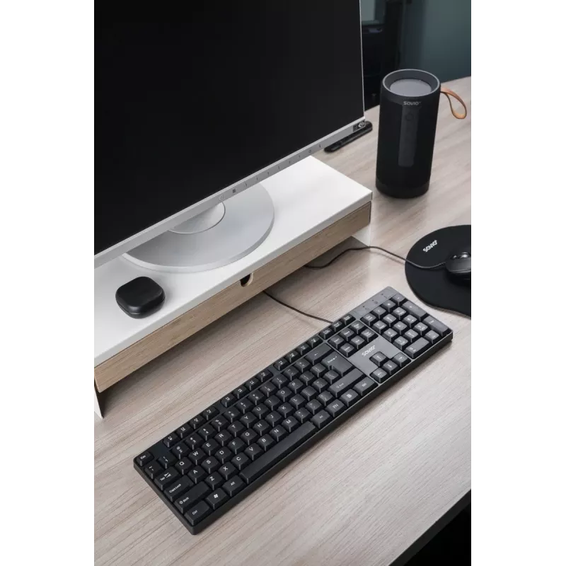 Savio KB-01 keyboard Home/Office USB QWERTY US English Black