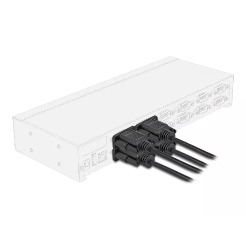 DeLOCK 86822 Serial Cable Black 0.5 m DB-9