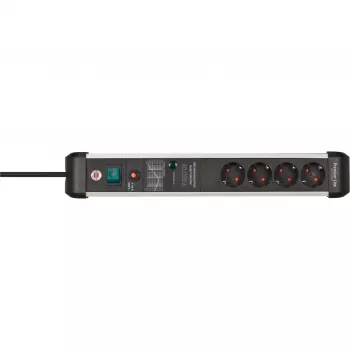 Power Extension Brennenstuhl 1391010400 3m 4 AC Outlets Indoor Black Silver