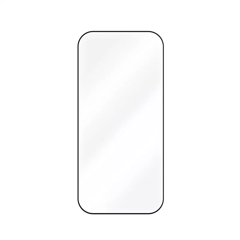 Tempered glass screen protector FIXED for Apple iPhone 17 2.5D Full Cover — 2 pcs, black