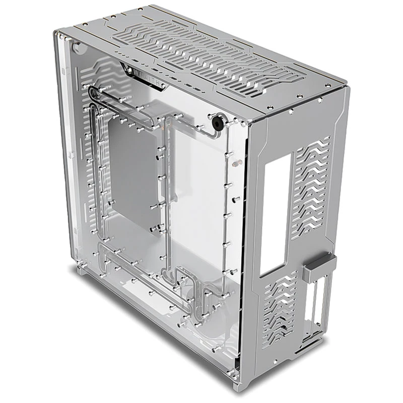 Singularity Computers Wraith ITX/DTX PC Case, Silver