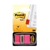 3M Post-it Index Pink, narrow, 50 adhesive strips Dimensions, 25,4 x 43,2 mm, in disposable dispenser (I680-21)