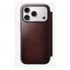 Mobile phone cover Nomad Modern Leather Folio for Apple iPhone 17 Pro, 6.3 inch (16 cm), leather burgundy