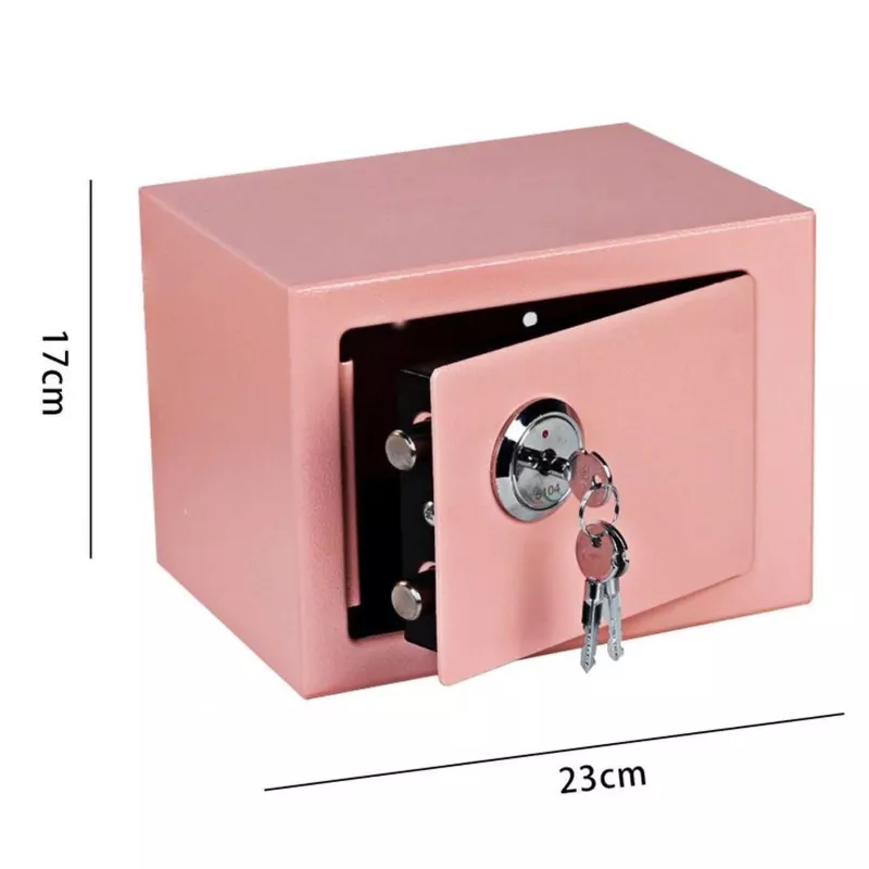 Extralink Home | Home Safe | office, key lockbox, security safe, Pink, S-404