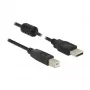 USB Cable DeLOCK 84896 USB 2.0 1.5m USB A USB B Black
