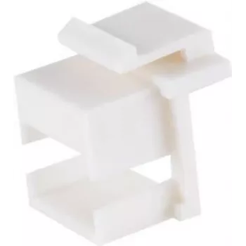 Network adapter ShiverPeaks 08-10123 — Keystone blank adapter, white