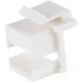Network adapter ShiverPeaks 08-10123 — Keystone blank adapter, white