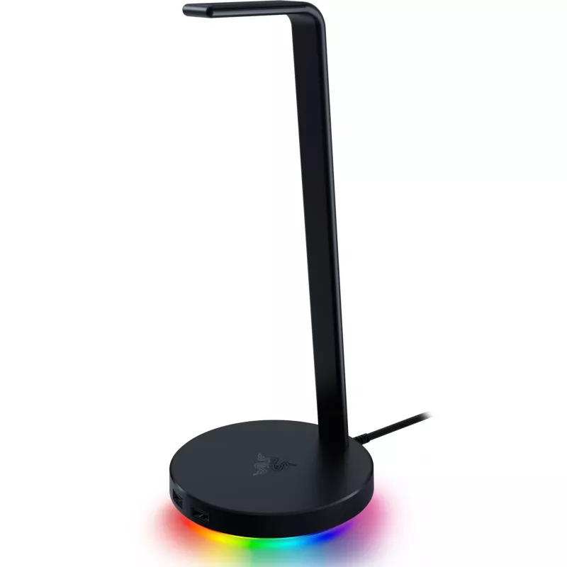 Razer Base Station V2 Chroma, Black, 2 x USB 3.1 ports, 1 x 3.5mm combo port with built-in DAC, 7.1 surround sound, Razer Chroma™ RGB, Aluminum construction, Anti-slip base