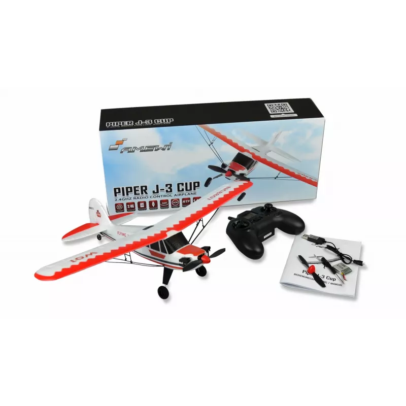 Airplane Amewi Piper J-3 CUP Electric engine 500 mAh 60 g