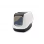 Covered cat litter box Savic Nestor White-Black 56×39×38.5 cm, plastic
