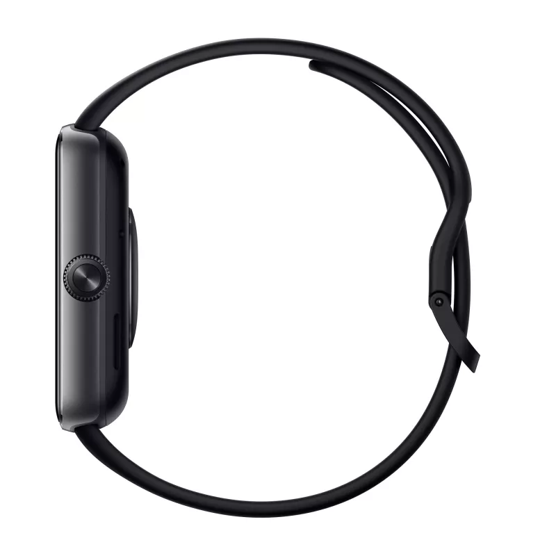 Smartwatch Xiaomi Watch 5 rectangular 2.07 inch AMOLED display, black case, black TPU band, 47.5 mm, 5 ATM