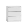 Chest of drawers top e shop K3 BIEL, 3 drawers, white, particle board, 700×430×780 mm