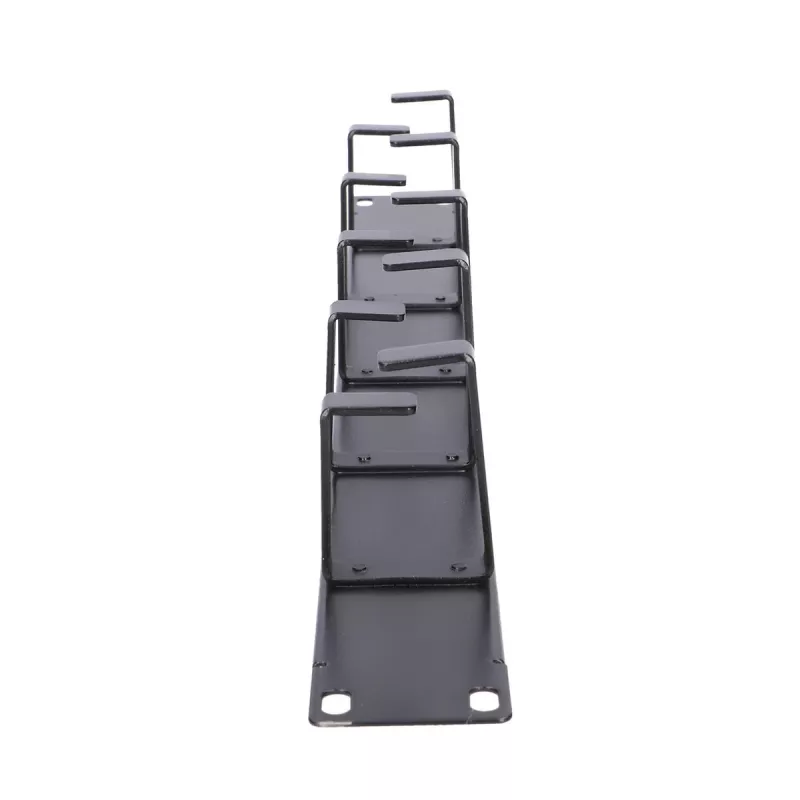 Cable management panel Extralink 6001 — steel housing, black