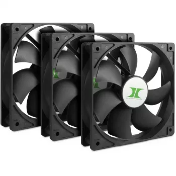 INTER-TECH 88887289 120mm Case Fans 3-Pack Black