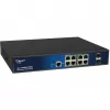 Managed 10-port PoE Switch ALLNET ALL-SG8610PMJ with 8 PoE+ ports and 2 uplink ports