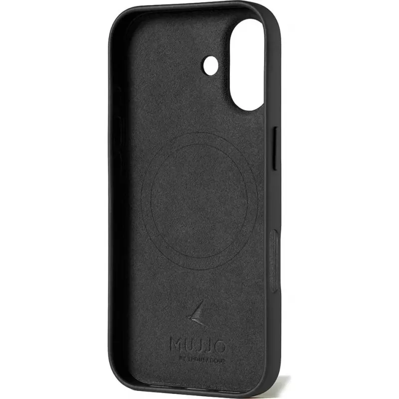 Mujjo Full Leather Case MagSafe Case for iPhone 17 Black