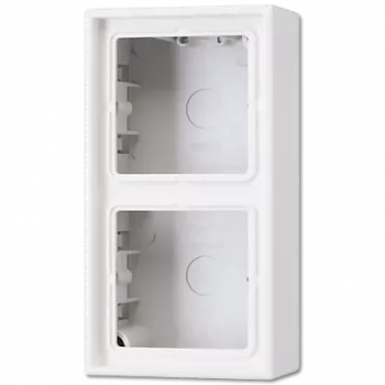 Surface-mounted switch/socket cover JUNG LS 582 A WW — White, Duroplast, 81×47×152 mm