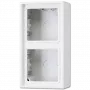 Surface-mounted switch/socket cover JUNG LS 582 A WW — White, Duroplast, 81×47×152 mm