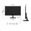 JAPANNEXT 4K UHD Monitor 71,1 cm (28) 3840x2160 Pixel,IPS Panel, 5 ms, 60 Hz, AMD FreeSync, HDMI, DisplayPort (JN-I280UHD60F-P)