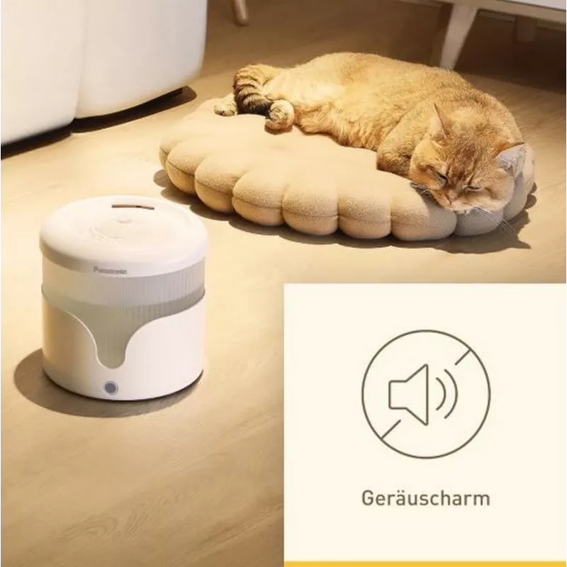 Automatic pet waterer Panasonic CP-JNW01CW — 1.9 L, AC-powered, white, Ø18.5 cm × 175 mm