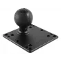 RAM Mounts VESA Plate (120.7 x 120.7 mm) with D-Ball (2.25 in), 75x75 and 100x100 mm Hole Pattern (RAM-D-246U)