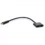 Equip USB-C to Dual 3.5mm Audio DAC Adapter, USB C, Male, 2 x 3.5mm, Female, 0.15 m, Black