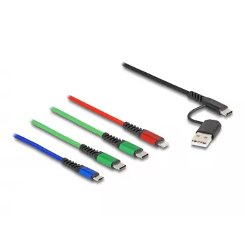 USB cable DeLOCK 87035 1.2 m USB 2.0 USB A USB C Micro USB-B Lightning