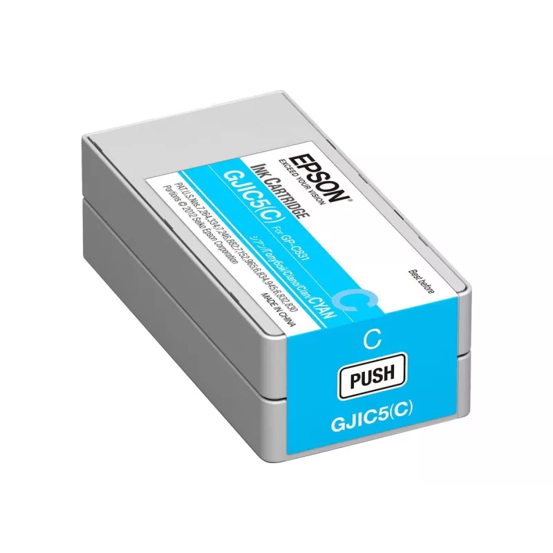 Epson GJIC5(C): Ink cartridge for ColorWorks C831 (Cyan) (MOQ=10)