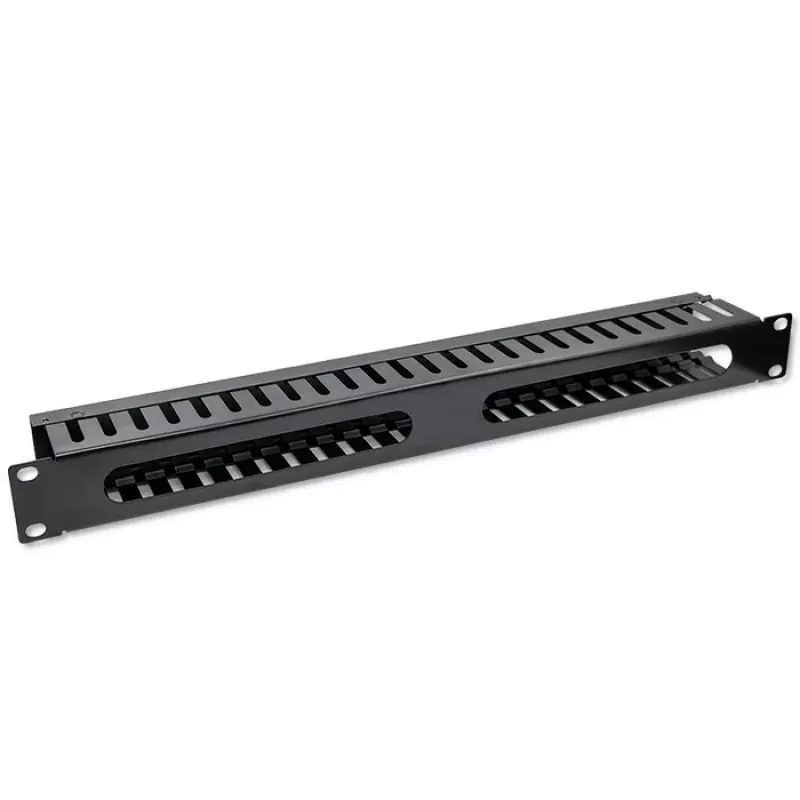 Cable organizer QOLTEC 54514 for 19-inch racks, 24 ports