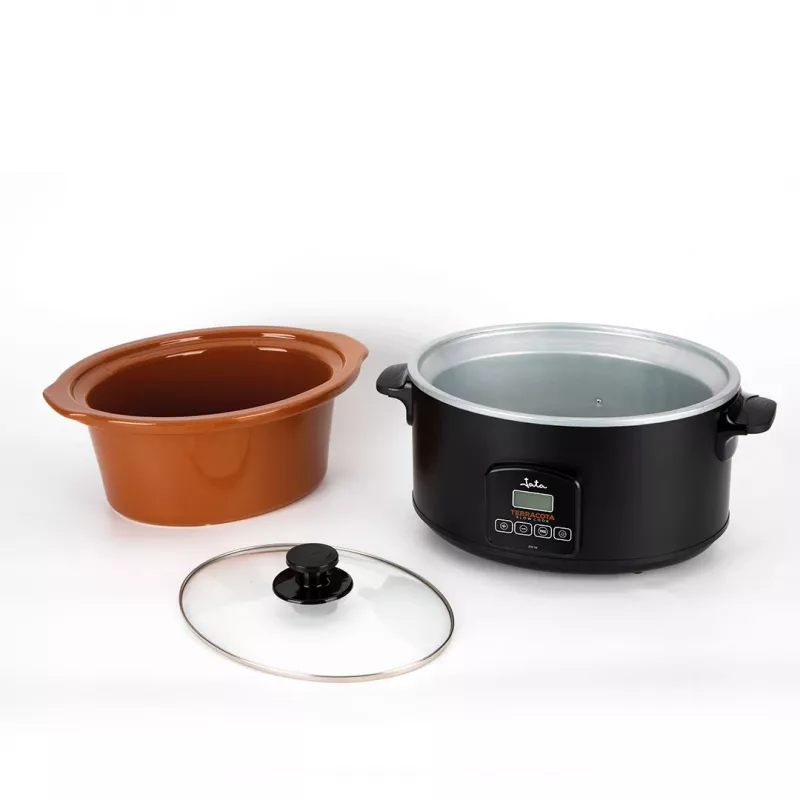 Slow cooker Jata JEOL2145 5 L 210 W Black Terracotta Buttons 230 V
