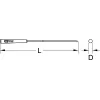 KS TOOLS Round-Nadelfeile, 3mm (140.3052)