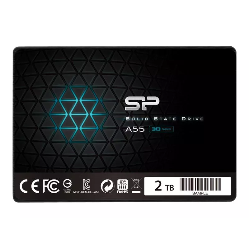 2.5 inch SATA III SSD Silicon Power Ace A55 — 2 TB, 560/530 MB/s, 3D NAND